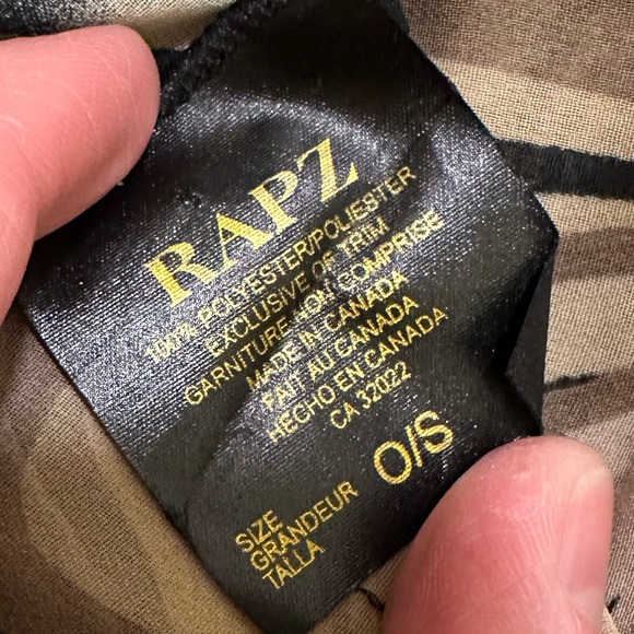 RAPZ Sheer Mesh Retro Neutrals Paisley Poncho - Picture 8 of 8